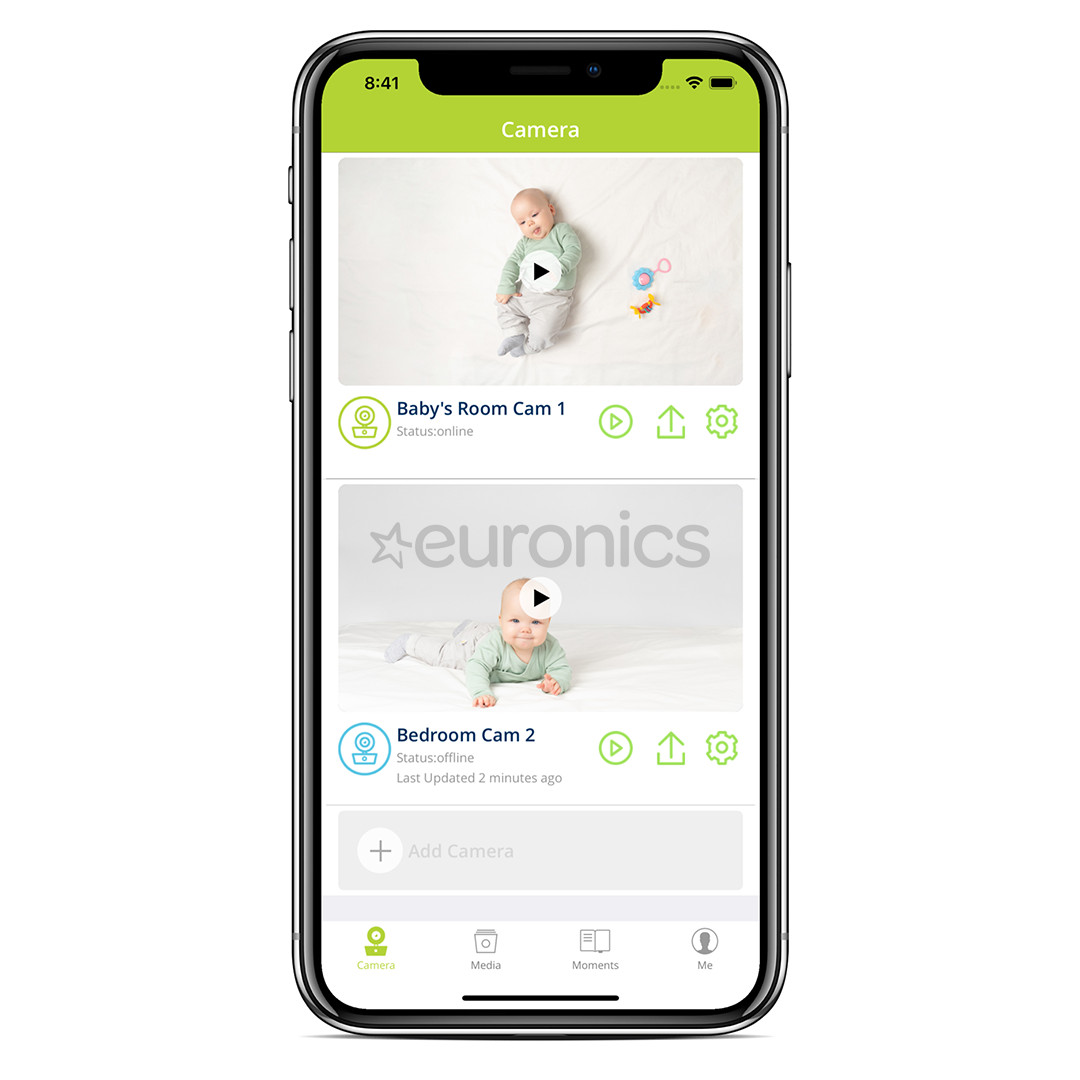 BebCare iQ Hybrid, Wifi, balta - Video aukle