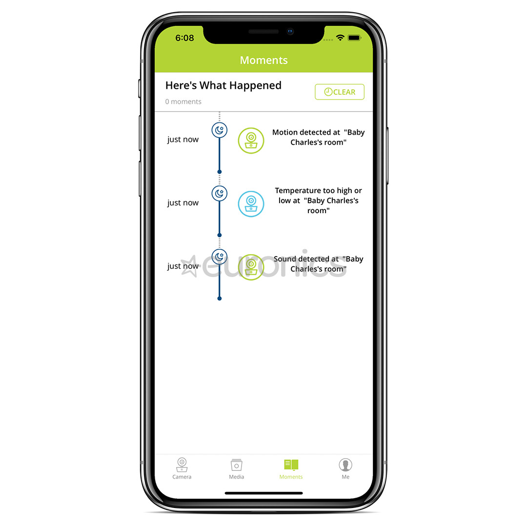 BebCare iQ Hybrid, Wifi, balta - Video aukle