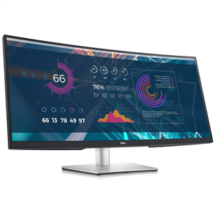 Dell P3421W, 34", QHD, LED IPS, curved, black/silver - Monitor
