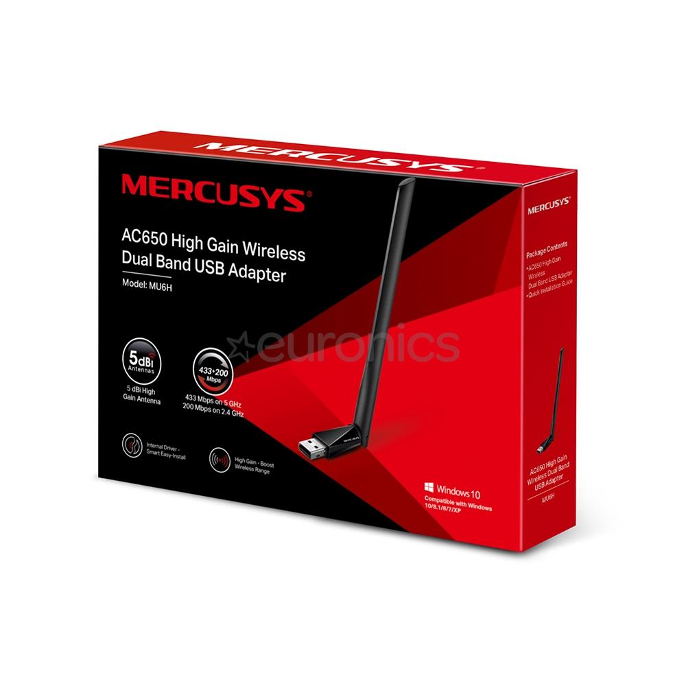 Wi-Fi USB adapteris MU6H, Mercusys