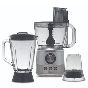 Stollar Multi Food Processor, 3 L/1.5 L, 1000 W, grey - Food processor