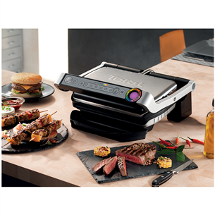 Tefal Optigrill+, 2000 Вт, черный/нерж. сталь - Электрический гриль