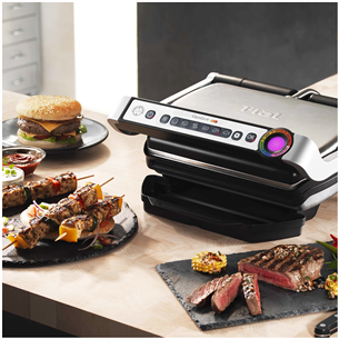 Tefal Optigrill+, 2000 Вт, черный/нерж. сталь - Электрический гриль