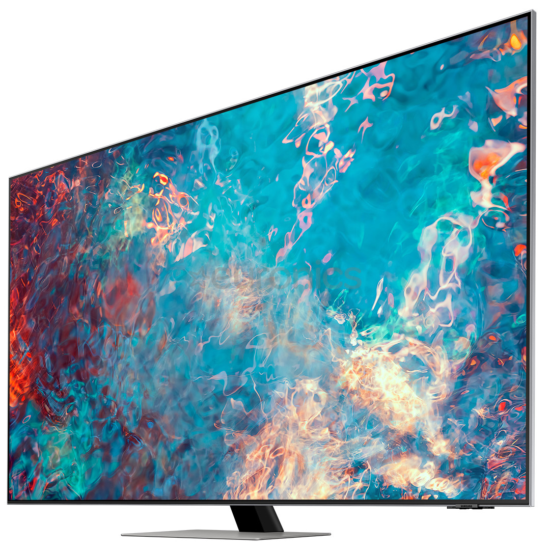 Samsung Neo QLED 4K UHD, 55'', centra statīvs, sudraba - Televizors