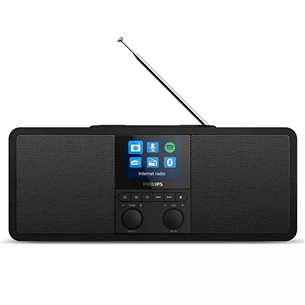 Philips TAR8805, FM, DAB+, Spotify connect, Bluetooth, беспроводная зарядка, черный - Интернет-радио