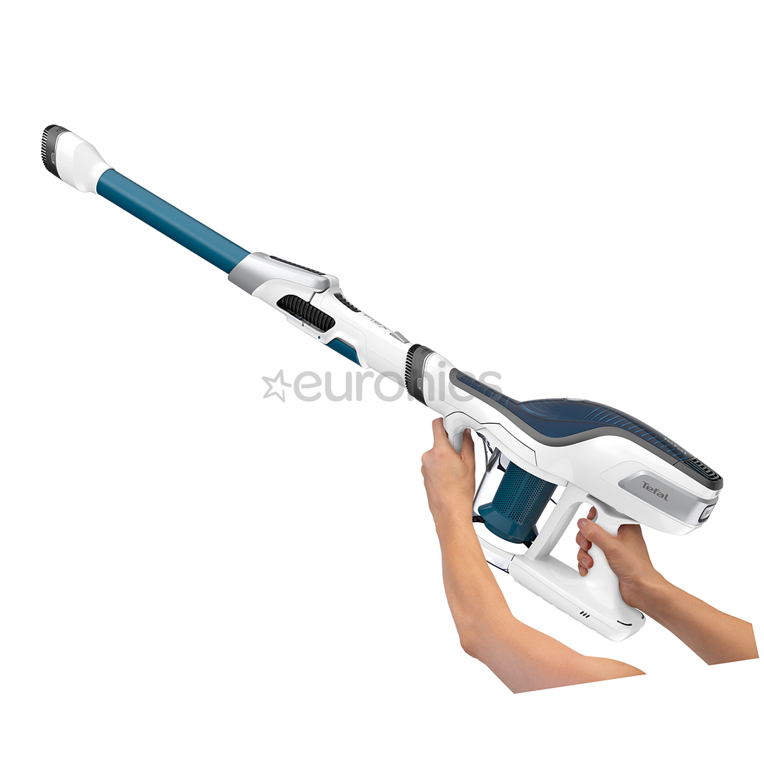 Tefal Air Force 360 Flex Pro, zila/balta - Bezvadu putekļu sūcējs