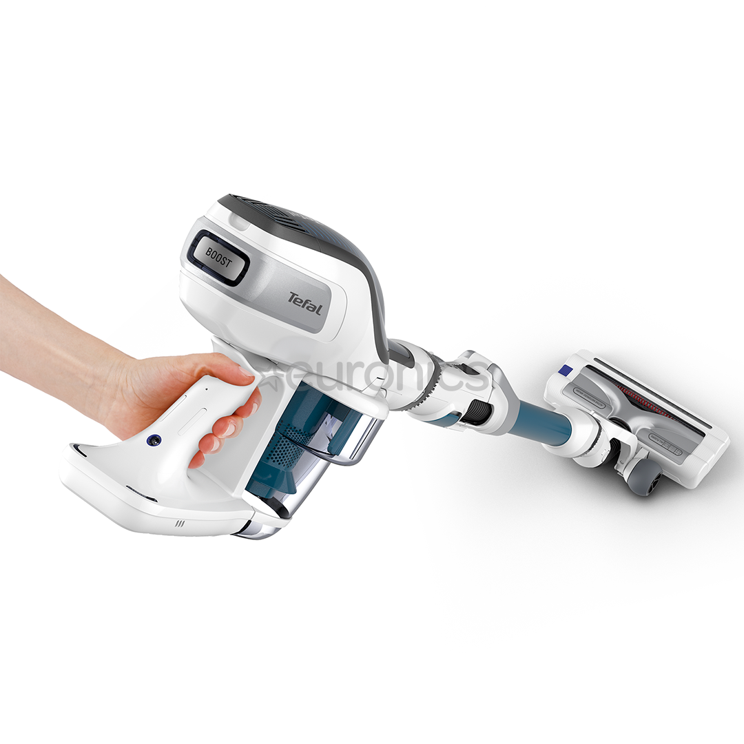 Tefal Air Force 360 Flex Pro, zila/balta - Bezvadu putekļu sūcējs