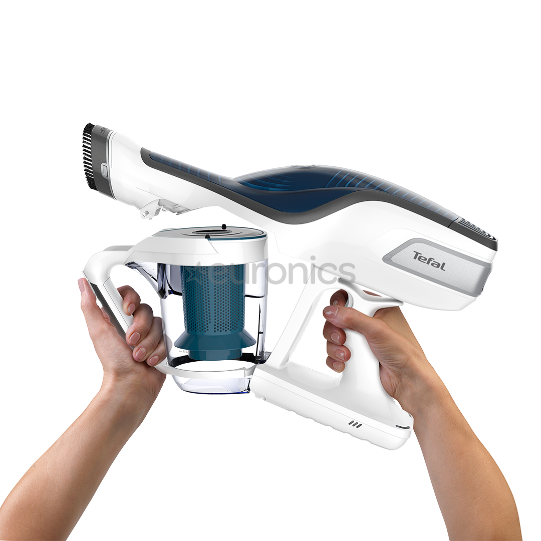 Tefal Air Force 360 Flex Pro, zila/balta - Bezvadu putekļu sūcējs