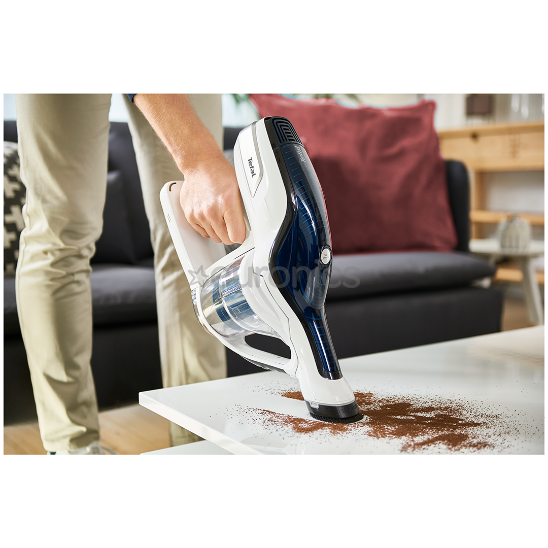 Tefal Air Force 360 Flex Pro, zila/balta - Bezvadu putekļu sūcējs