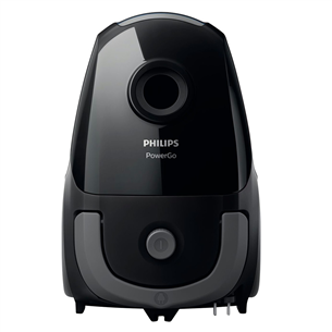 Philips PowerGo, 900 W, melna/pelēka - Putekļu sūcējs