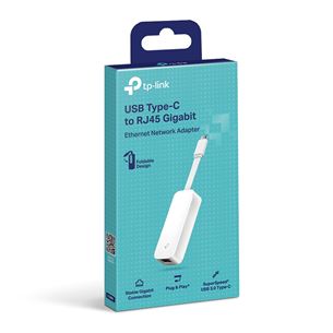 TP-Link UE300C, USB-C -> RJ45 Gigabit Ethernet, white - Network adapter