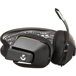 Logitech G733 LIGHTSPEED Wireless RGB, melna - Bezvadu austiņas ar mikrofonu
