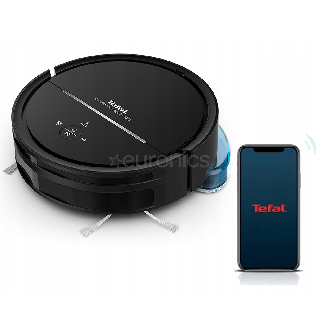 Tefal X-plorer Serie 80 Total Care, vacuuming and mopping, black - Robot vacuum cleaner