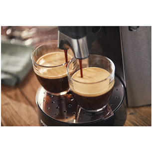 Philips Senseo Select, melna/nerūsējošā tērauda - Maisiņu kafijas automāts