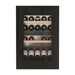 Liebherr, 33 pudeles, augstums 88 cm, melna - Iebūvējams vīna skapis
