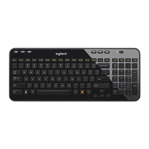 Logitech K360, RUS, melna - Bezvadu klaviatūra 920-003095
