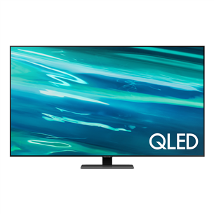 Samsung QLED 4K UHD, 55'', centra statīvs, melna - Televizors