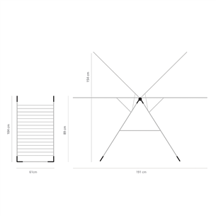 Veļas žāvētājs T-model, Brabantia / 20m