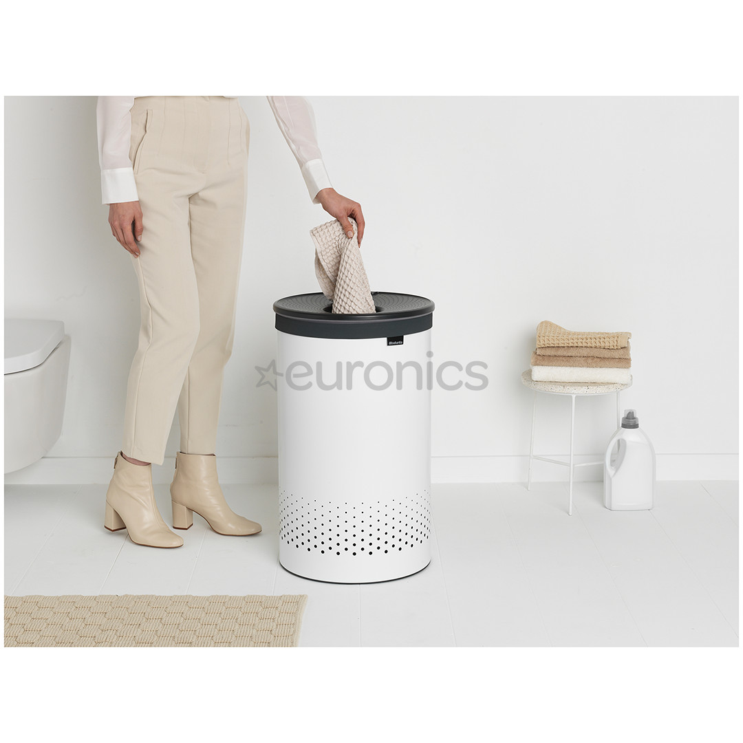 Laundry bin with plastic lid Brabantia 60 L