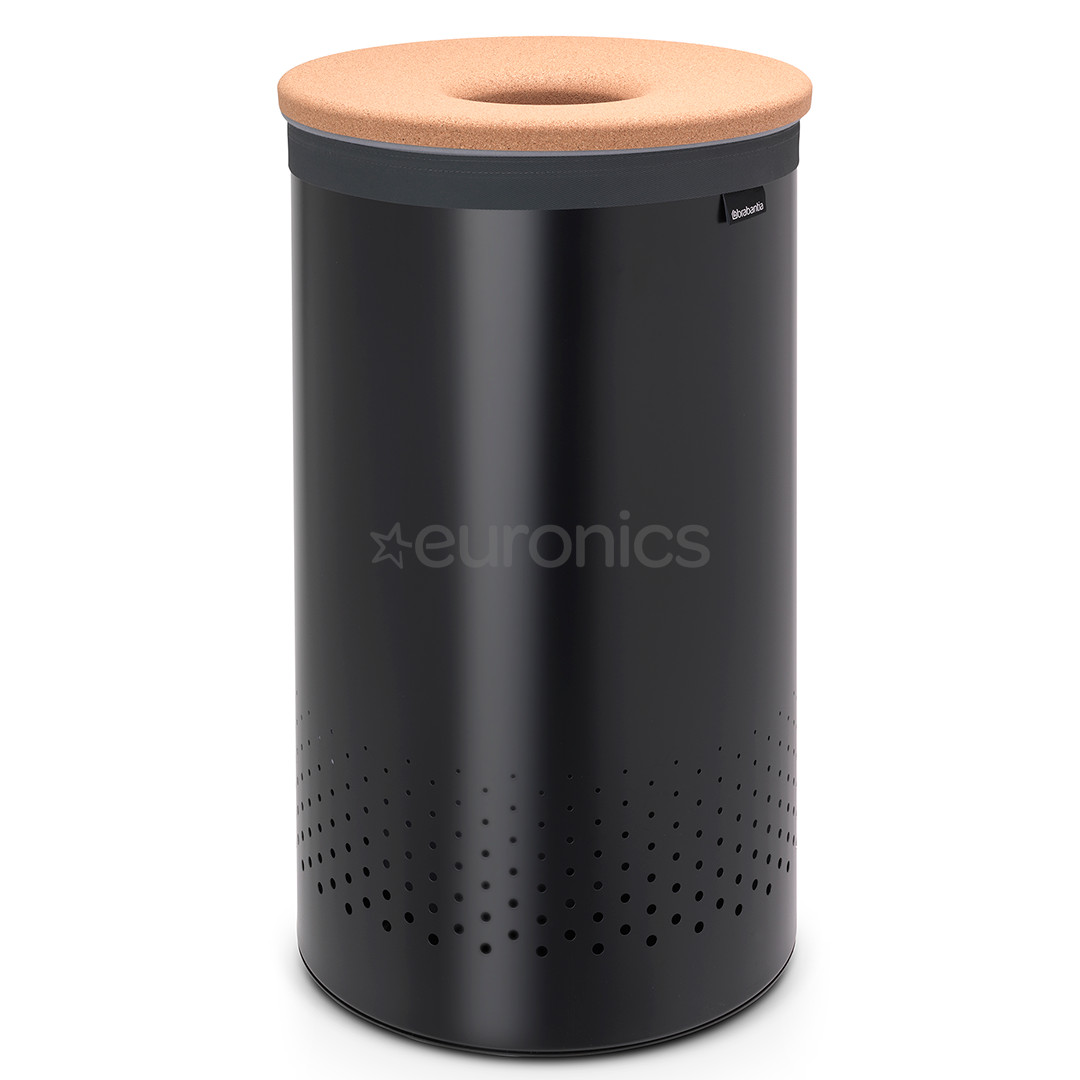 Brabantia, 60 L, melna/brūna - Veļas grozs