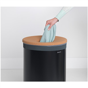 Brabantia, 60 L, melna/brūna - Veļas grozs