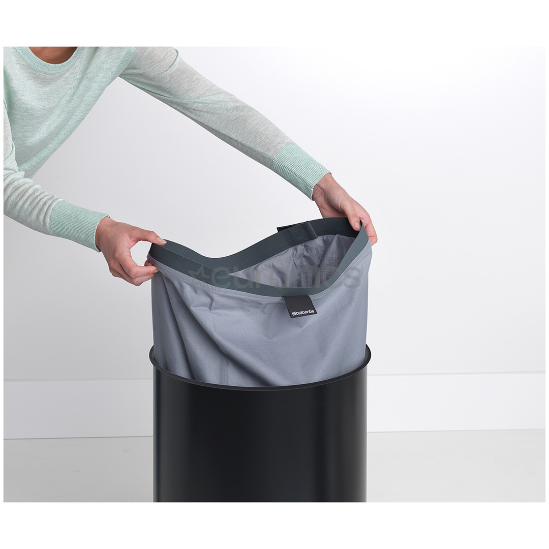 Brabantia, 60 L, melna/brūna - Veļas grozs