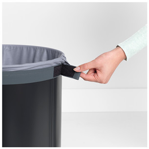 Brabantia, 60 L, melna/brūna - Veļas grozs