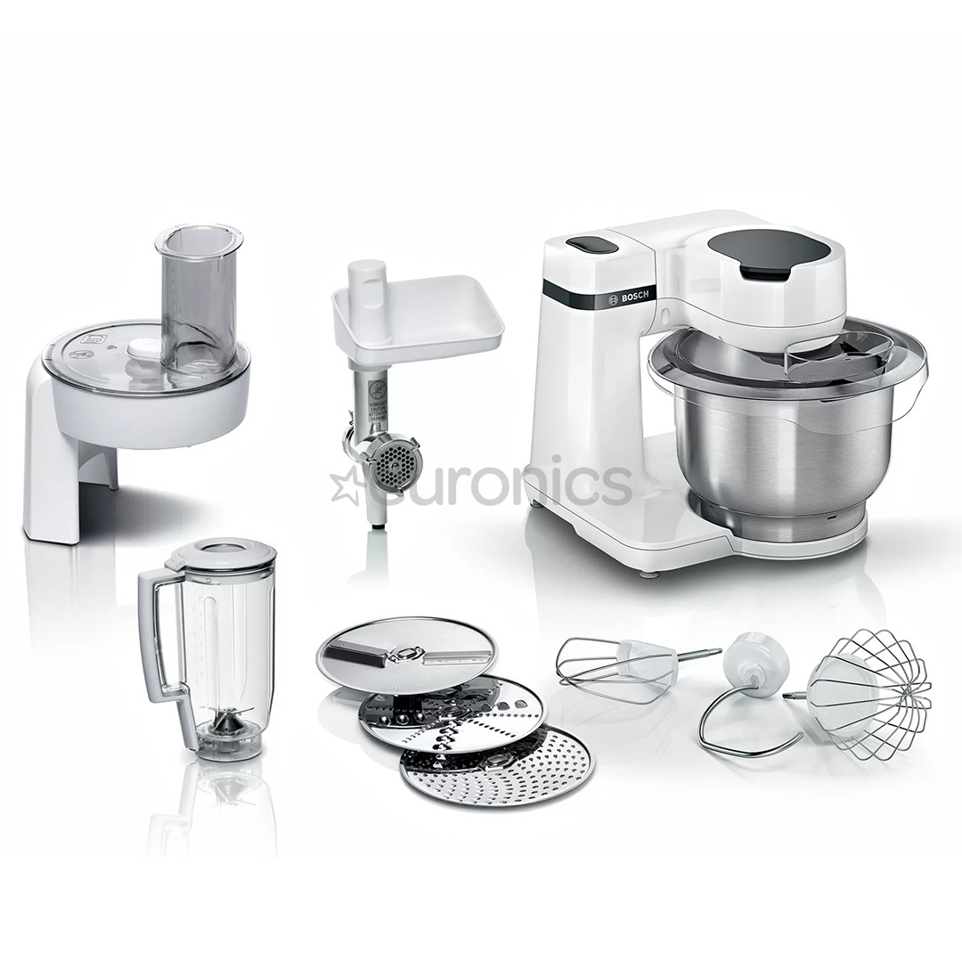 Bosch, 3.8 L/1.25 L,700 W, white - Kitchen machine