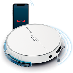 Tefal X-plorer Serie S60 Allergy care, sausā un mitrā uzkopšana, balta - Robots putekļu sūcējs