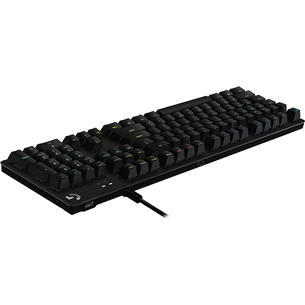 Logitech G512 Carbon Lightsync, GX Red, mehaniskā, SWE, melna - Klaviatūra