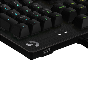 Logitech G512 Carbon Lightsync, GX Red, mehaniskā, SWE, melna - Klaviatūra
