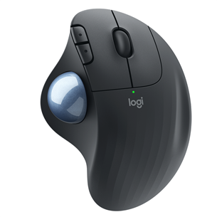 Logitech M575 Ergo Trackball, optiskā, melna - Bezvadu datorpele