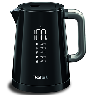 Tefal Smart & Light, temperatūras regulācija, 1 L, melna - Tējkanna KO8548