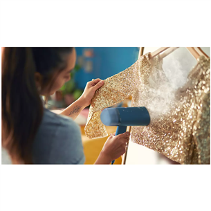 Philips 3000, 1000 W, blue - Handheld garment steamer