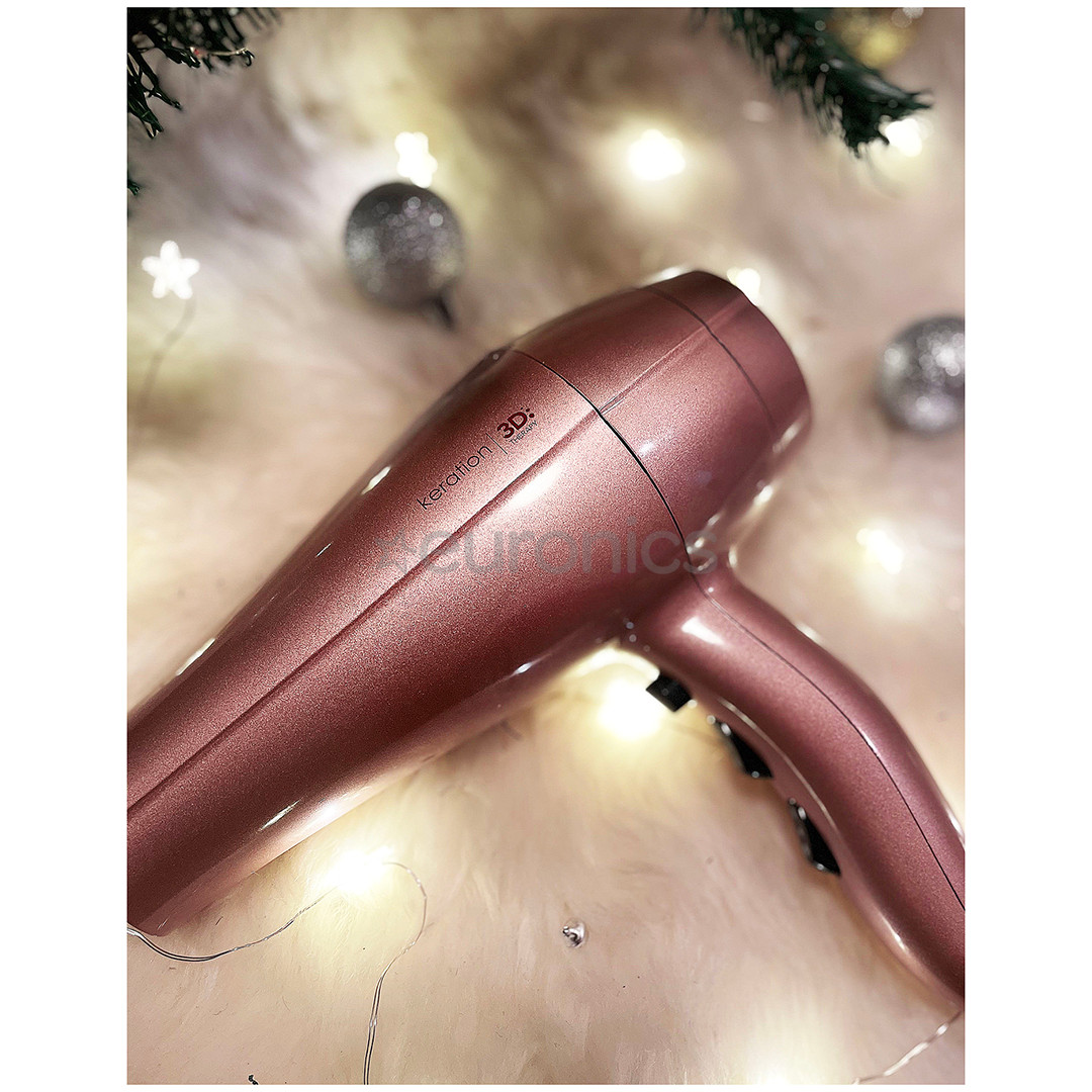 GA.MA Keration 3D Therapy Ultra Ion, 2300 W, rozā - Matu fēns