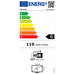 Samsung QLED 4K UHD, 55'', centra statīvs, melna - Televizors