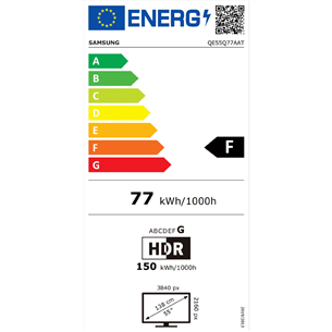 Samsung AirSlim QLED 4K UHD, 55'', centra statīvs, melna - Televizors