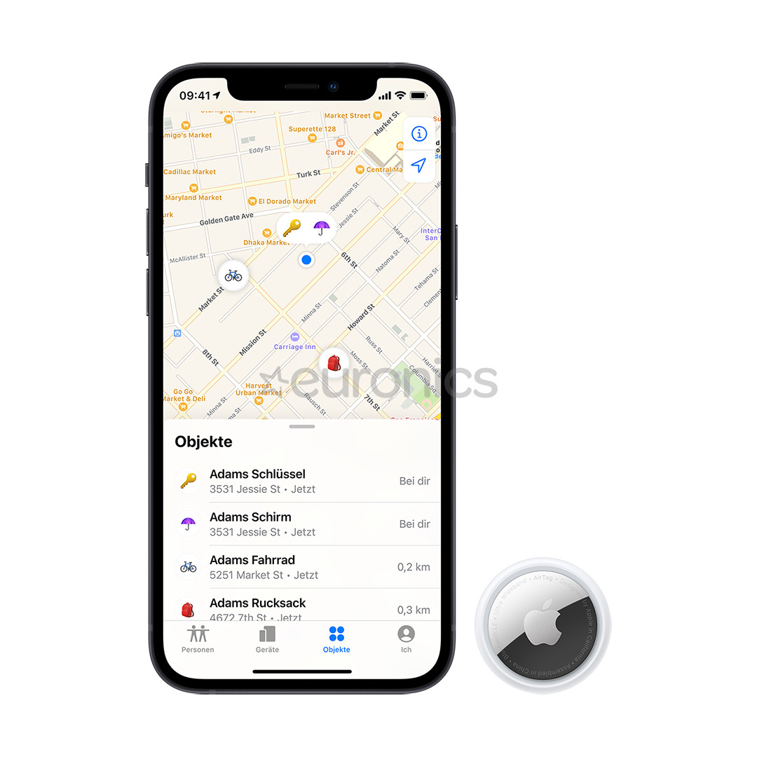 Viedais lokators AirTag, Apple (4 gab.)