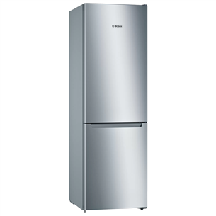 Bosch, 282 л, высота 176 см, нерж. сталь - Холодильник KGN33NLEB