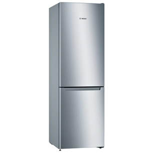 Bosch NoFrost, augstums 176 cm, 282 L, sudraba - Ledusskapis KGN33NLEB