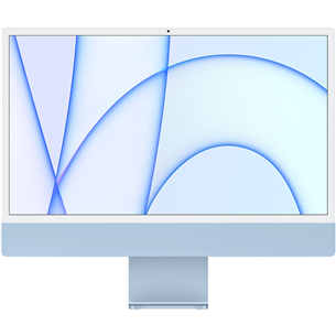 Apple iMac 24" (2021), M1 8C/7C, 8 GB, 256 GB, RUS, blue - All-in-one PC MJV93RU/A