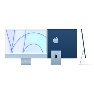 Apple iMac 24" (2021), M1 8C/8C, 8 ГБ, 256 ГБ, ENG, голубой - Настольный компьютер "все в одном"