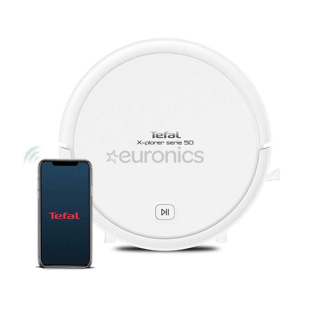 Tefal X-plorer Serie 50 Total care, vacuuming and mopping, white - Robot vacuum cleaner