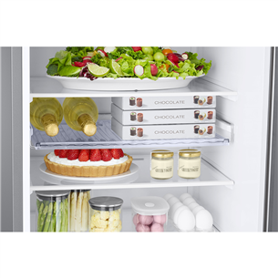 Samsung BeSpoke, 390 L, height 203 cm, white - Refrigerator