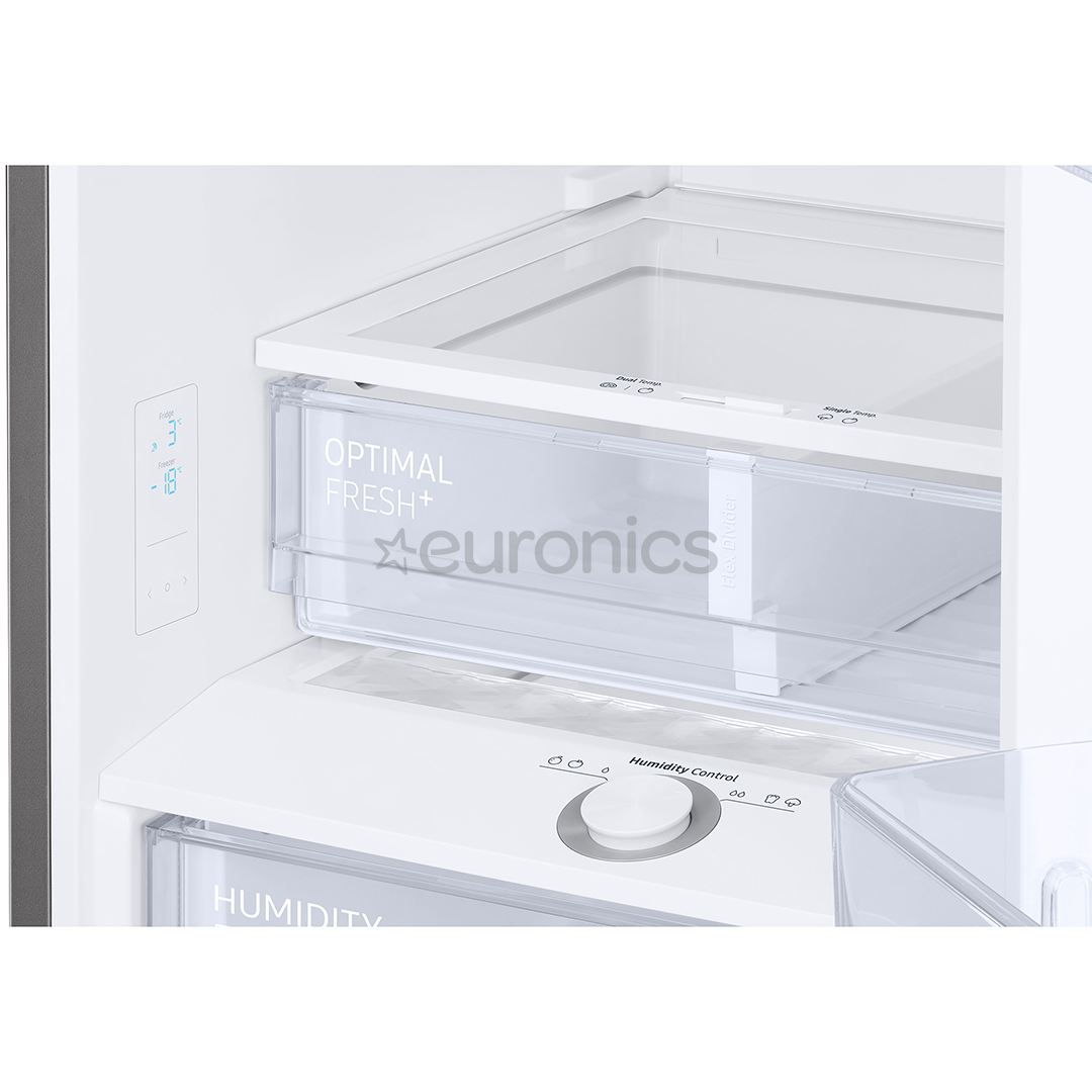 Samsung BeSpoke, augstums 203 cm, 390 L, melna - Ledusskapis