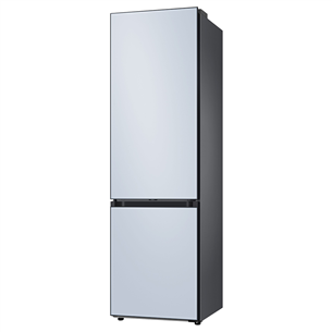 Samsung BeSpoke, 390 л, высота 203 см, голубой - Холодильник