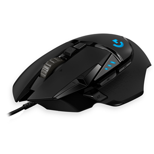 Logitech G502 Hero, optiskā, melna - Datorpele ar vadu