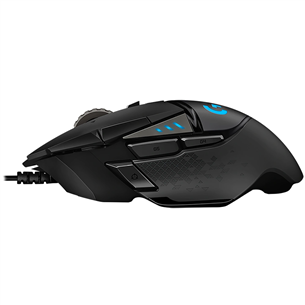 Logitech G502 Hero, optiskā, melna - Datorpele ar vadu