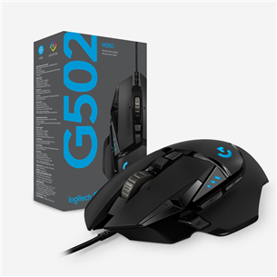 Logitech G502 Hero, black - Wired Optical Mouse