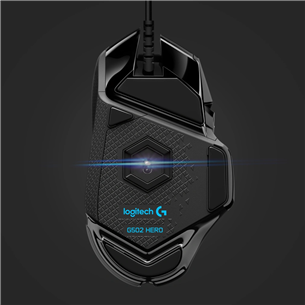 Logitech G502 Hero, optiskā, melna - Datorpele ar vadu